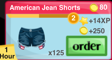 American Jean Shorts Item