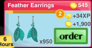 Feather Earrings Item