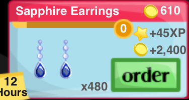 Sapphire Earrings Item