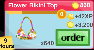 Flower Bikini Top Item