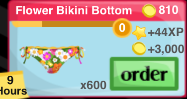 Flower Bikini Bottom Item
