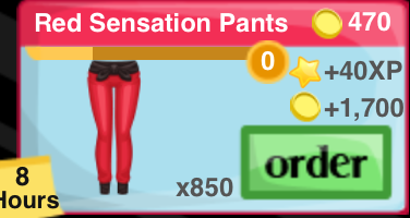 Red Sensation Pants Item