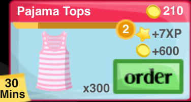 Pajama Top Item