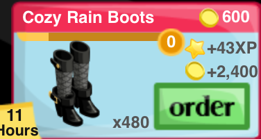 Cozy Rain Boots Item