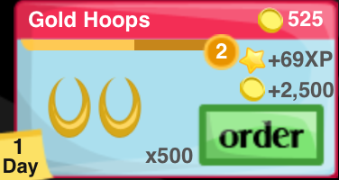 Gold Hoops Item
