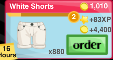 White Shorts Item