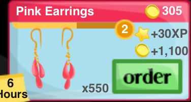 Pink Earrings Item