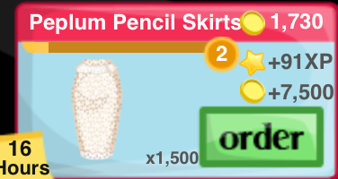 Peplum Pencil Skirt Item