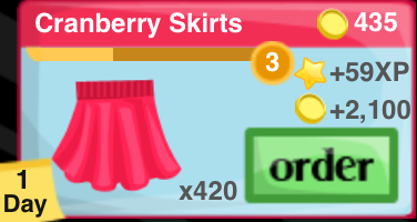 Cranberry Skirts Item