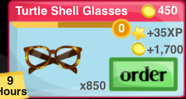 Turtle Shell Glasses Item