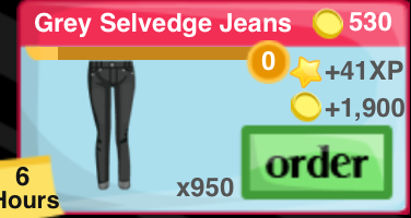 Grey Selvedge Jeans Item