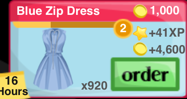 Blue Zip Dress Item
