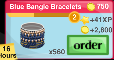 Blue Bangle Bracelet Item