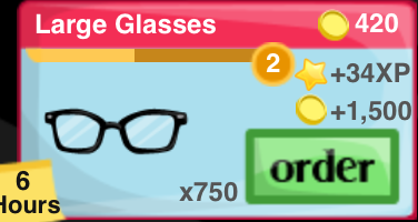 Large Glasses Item