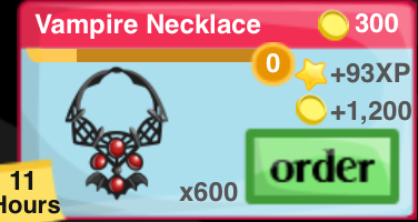 Vampire Necklace Item