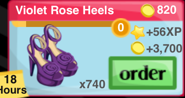 Violet Rose Heels Item