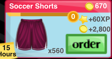 Soccer Shorts Item