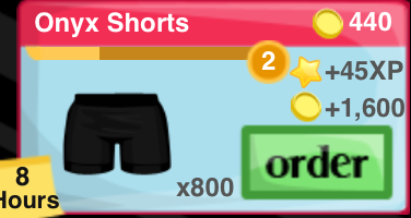 Onyx Shorts Item