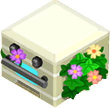 Floral Stove Appliance
