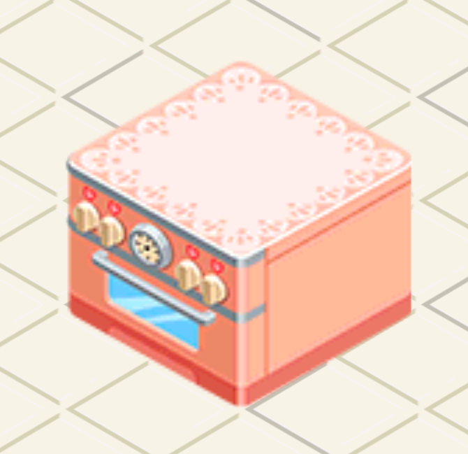 Rosy Retro Range Appliance