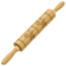 carved rolling pin Part
