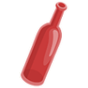  TL Part cider bottle red
