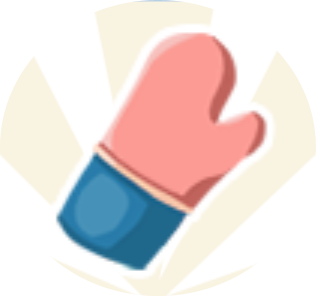  TL Part eraser oven mitts