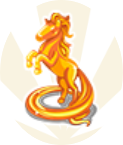  TL Part fire horse figurine