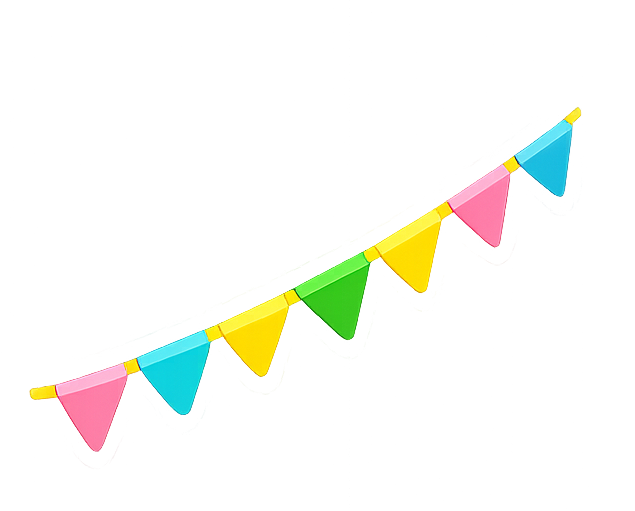 junina bunting trim Part