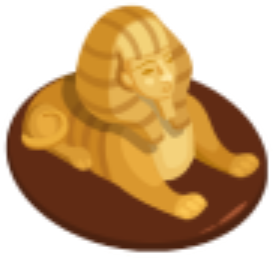  TL Part mini sphinx figurine