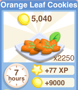 Orange Leaf Cookies Recipe