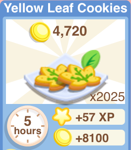 Yellow Leaf Cookies Recipe