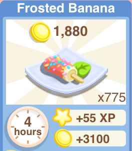 Frosted Banana Recipe