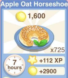 Apple Oat Horseshoe Recipe