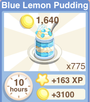 Blue Lemon Pudding Recipe