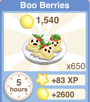 Boo Berries Recipe