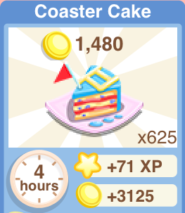 Coaster Cake Recipe