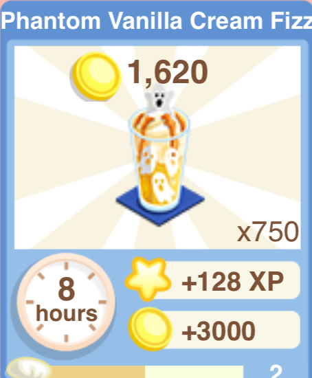 Phantom Vanilla Cream Fizz Recipe