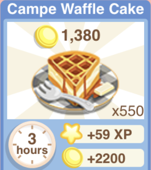 Campe Waffle Cake Recipe