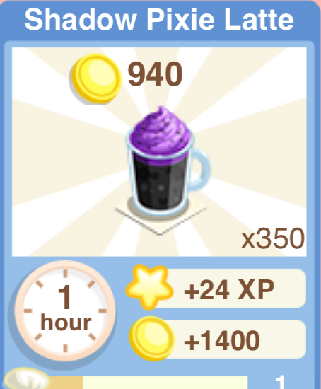 Shadow Pixie Latte Recipe