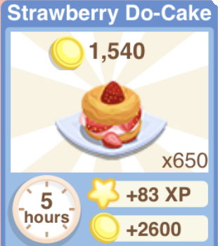 Strawberry DoCake Recipe