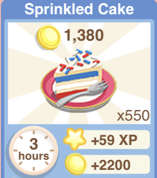 Sprinkled Cake Recipe