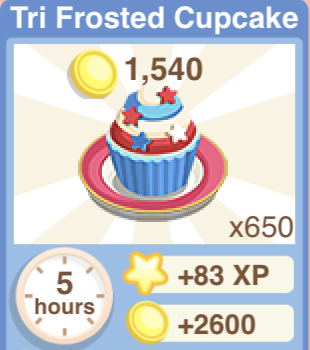 Tri Frosted Cupcake Recipe