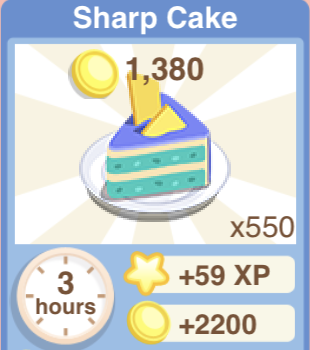 Sharp Cake Recipe