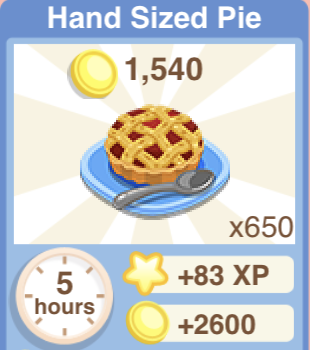 Hand Sized Pie Recipe