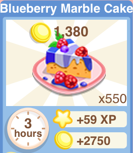Blueberry Marble Cake Recipe