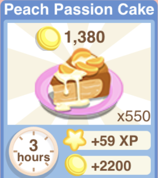 Peach Passion Cake Recipe