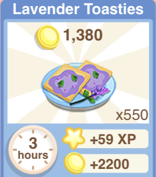 Lavender Toasties Recipe
