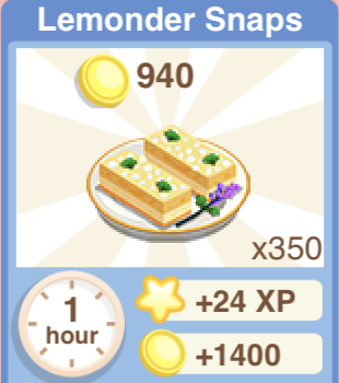 Lemonder Snaps Recipe