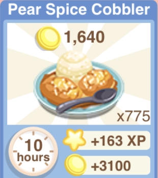 Pear Spice Cobbler Recipe